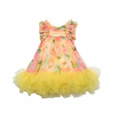 ABEL & LULA φόρεμα με στάμπα  κορίτσι 26-05040-002 κίτρινο